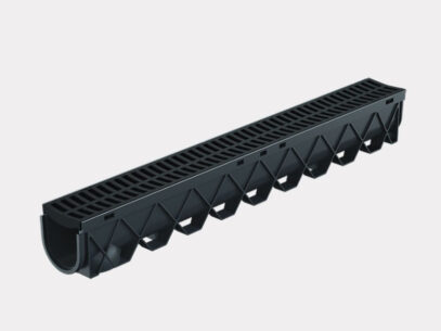 Storm Drain 1mtr With Black Standard Grate