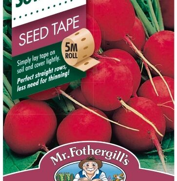 RADISH, CHERRY BELLE SEED TAPE, SEEDS, CODE D