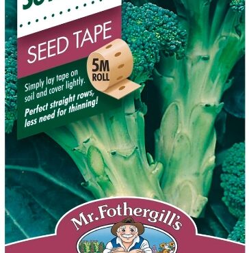 BROCCOLI, ITALIAN SPROUTING SEED TAPE, SEEDS, CODE D