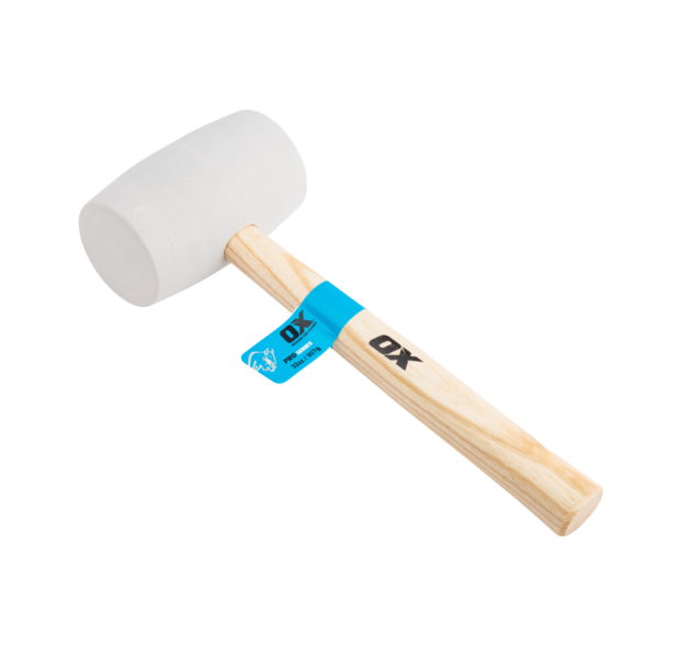 OX PRO WHITE RUBBER MALLET - 32OZ / 907 GRAMS