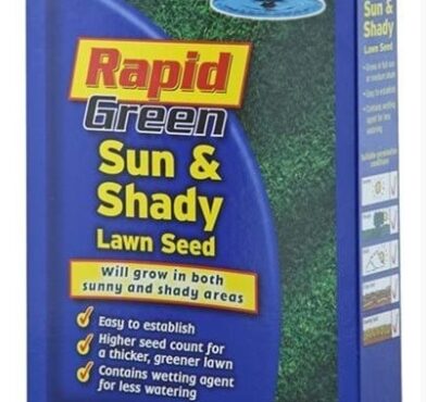 RAPID GREEN, LAWN SEED, SUN & SHADY, 500GMS