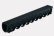 STORM DRAIN, 1MTR WITH BLACK HEALGUARD PLASTIC GRATE