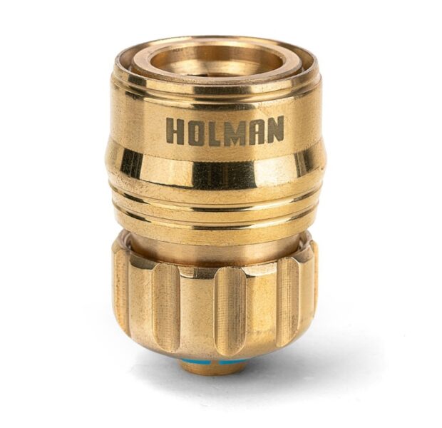 HOLMAN, 12MM HOSE CONNECTOR, BRASS