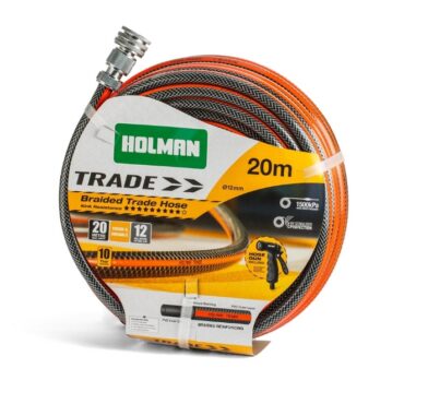 HOLMAN, 12MM HOSE TRADE FITTED WITH WATERING GUN, 20MTR