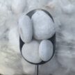 PEBBLES, SNOW WHITE, 50-70MM, 20KG BAG