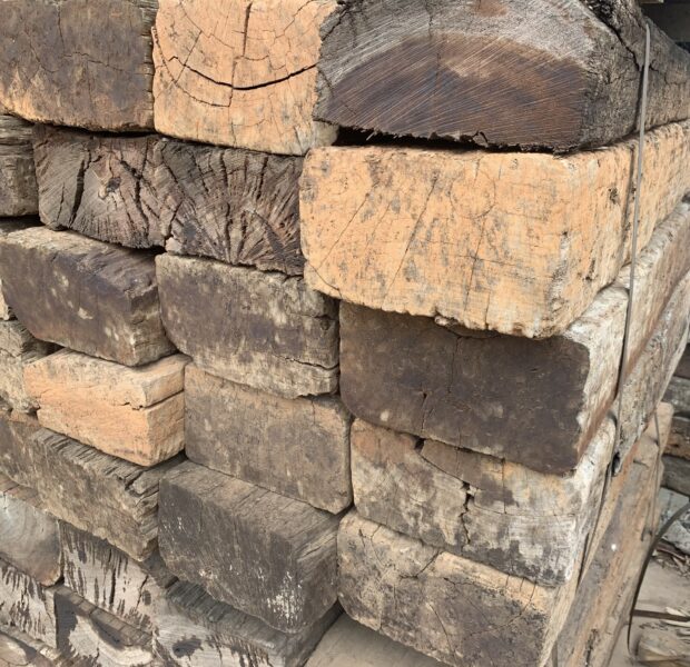 OLD RAILWAY SLEEPER, 1.2MTR B GRADE