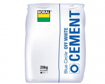 OFF WHITE, BORAL CEMENT, PER 20KG BAG