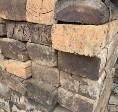 OLD RAILWAY SLEEPER, 2.4MTR A GRADE