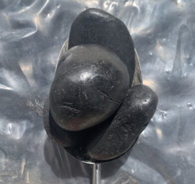 PEBBLES, BLACK, POLISHED, 50-70MM, 20KG BAG