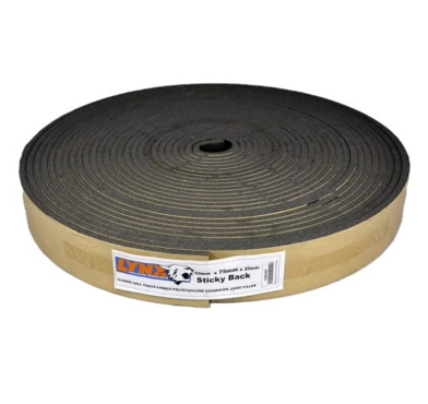 FLEXI JOINT 75MM X 25MTR, STICKY BACK, LYNX