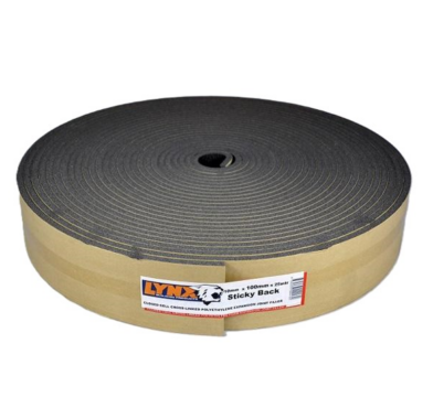 FLEXI JOINT 100MM X 25MTR, STICKY BACK, LYNX