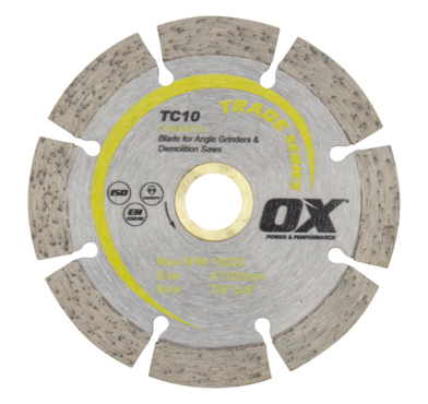 OX PREMIUM TURBO SEGMENTED BLADE 105MM - CONCRETE / GENERAL PURPOSE