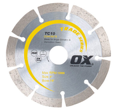 OX PREMIUM TURBO SEGMENTED BLADE 125MM - CONCRETE / GENERAL PURPOSE