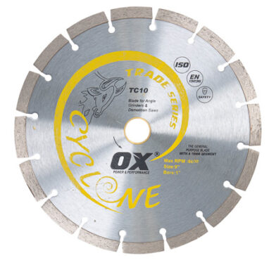 OX PREMIUM TURBO SEGMENTED BLADE 230MM - CONCRETE / GENERAL PURPOSE