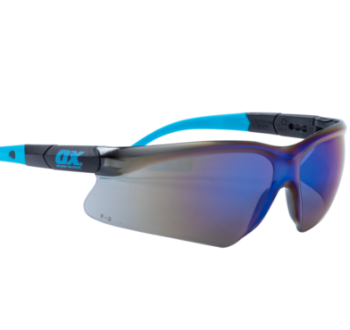 OX BLUE MIRRORED SAFETY SPECS