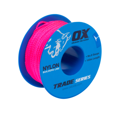 BUILDERS LINE, STRING, OX TOOLS, 50MTR, PINK