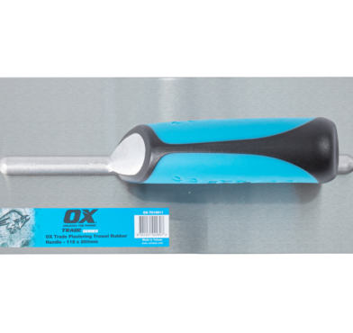 OX TRADE 115 X 280MM FINISHING TROWEL, RUBBER GRIP