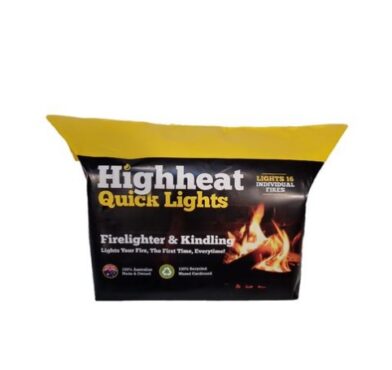 HIGHHEAT QUICK LIGHTS, 16 PIECES, FIRELIGHTER KINDLING