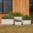 GRAYSON TROUGH POT, PURE WHITE, LARGE, 80X40X40CM