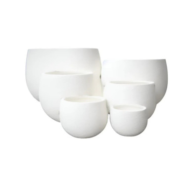 MEGA BELLY POT, PURE WHITE, SMALL, 35X27CM