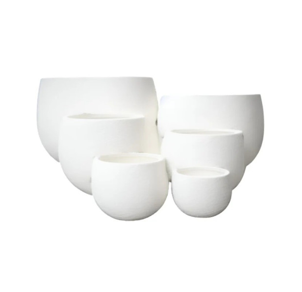 MEGA BELLY POT, PURE WHITE, SMALL, 35X27CM